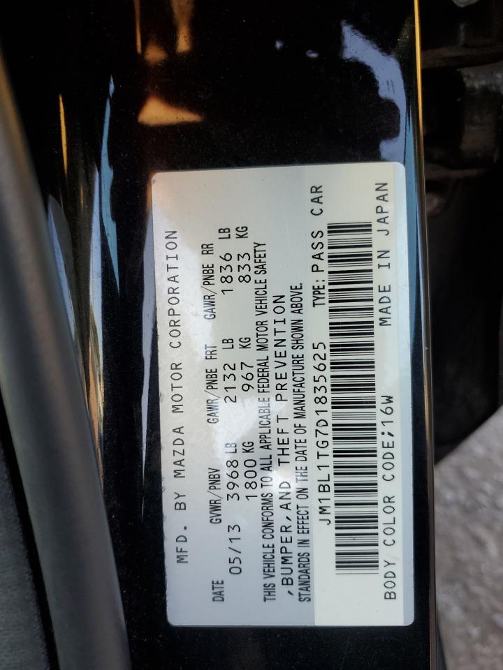 2013 Mazda 3 VIN JM1BL1TG7D1835625 Copart auction photo, front end / side damage thumbnail 13