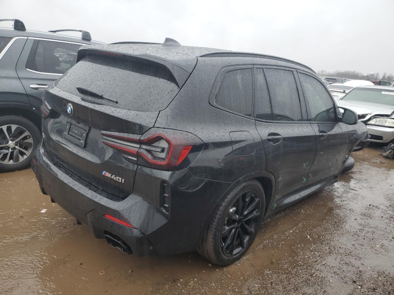 2024 BMW X3 M VIN 5UX83DP02R9U91315 Copart auction photo, front end / side damage thumbnail 3