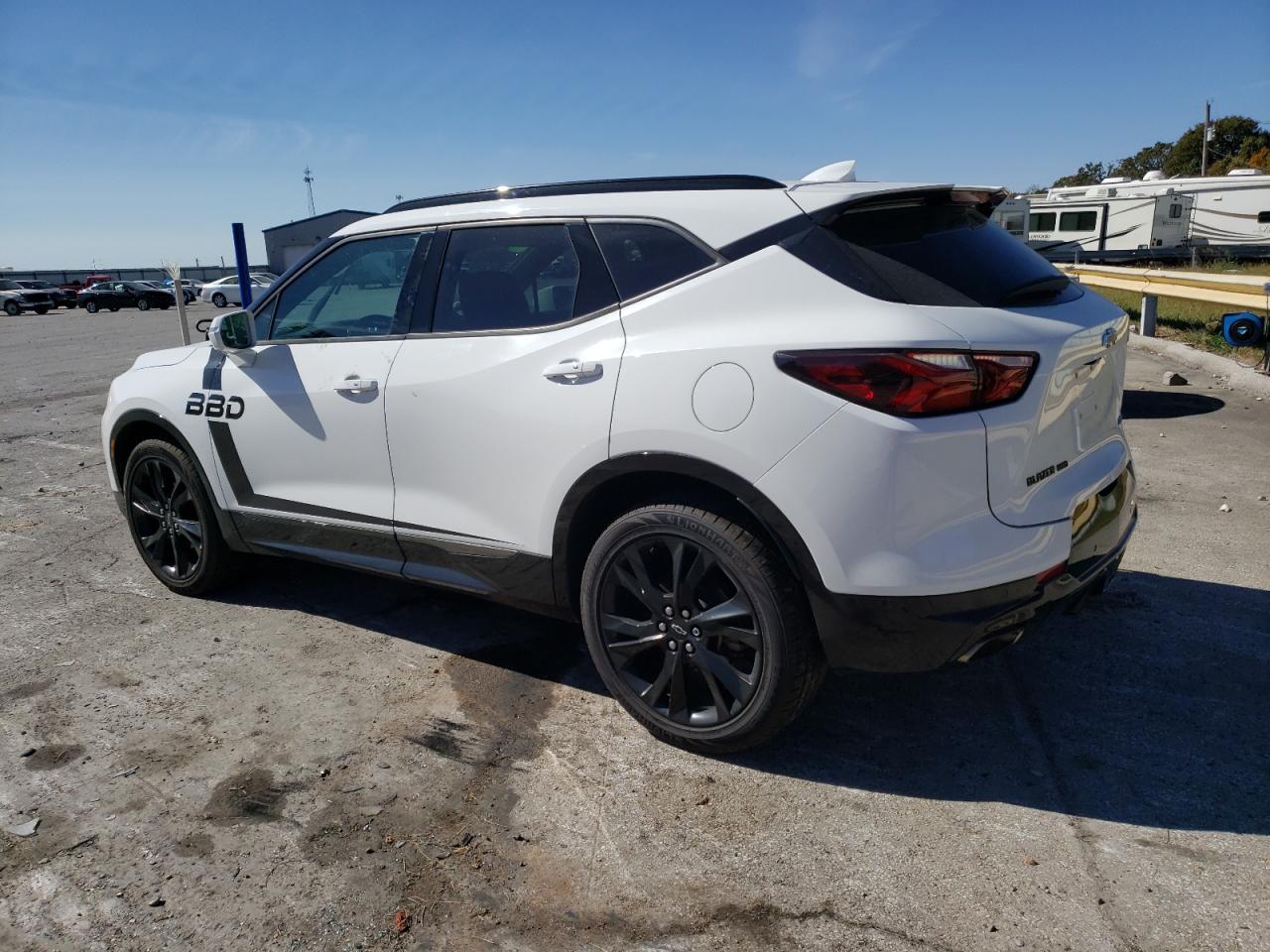 2019 Chevrolet Blazer VIN 3GNKBJRS9KS657265 Copart auction photo, front end damage thumbnail 2