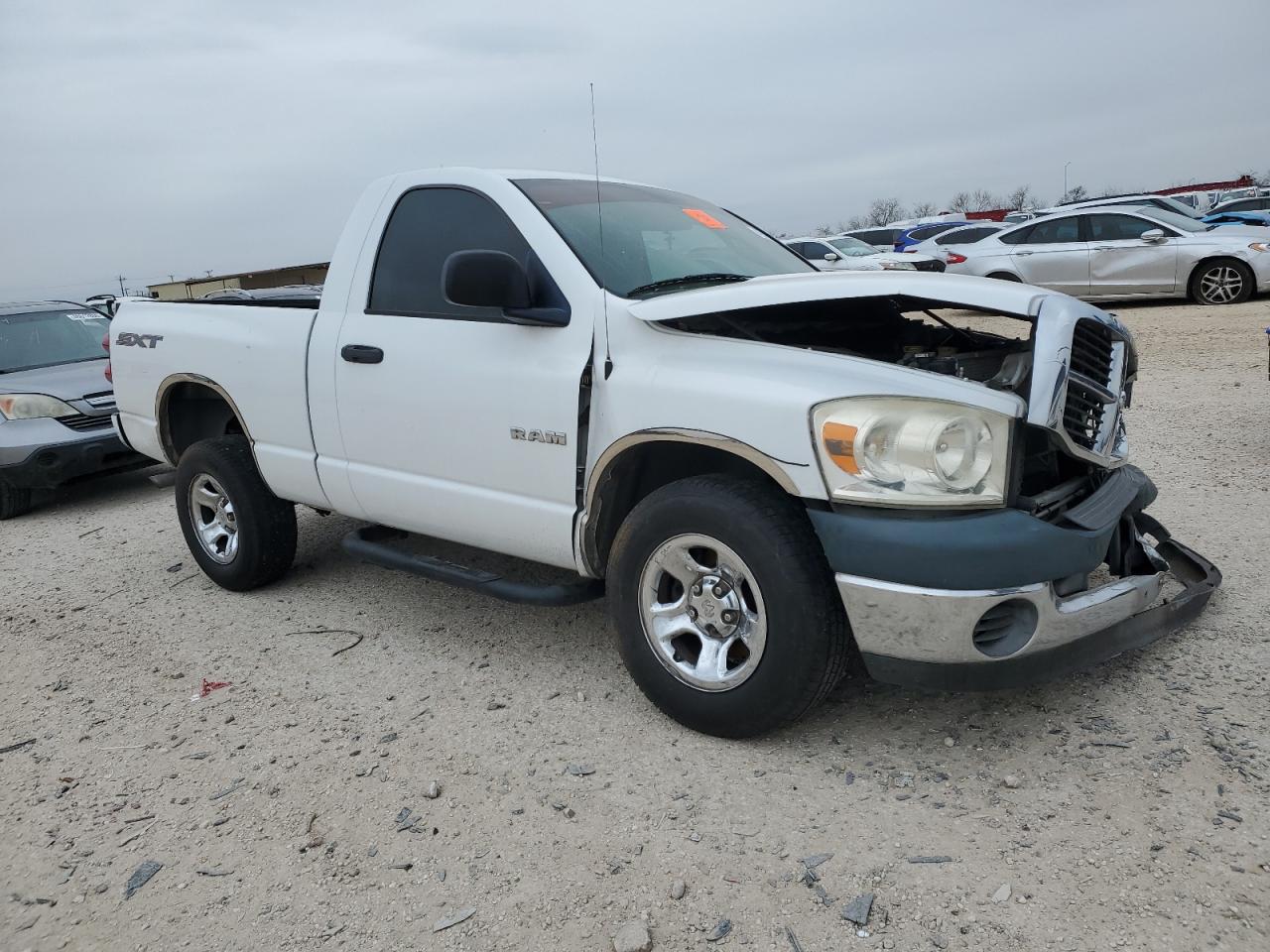 2008 Dodge RAM VIN 1D7HA16K58J192025 Copart auction photo, front end / mechanical damage thumbnail 4
