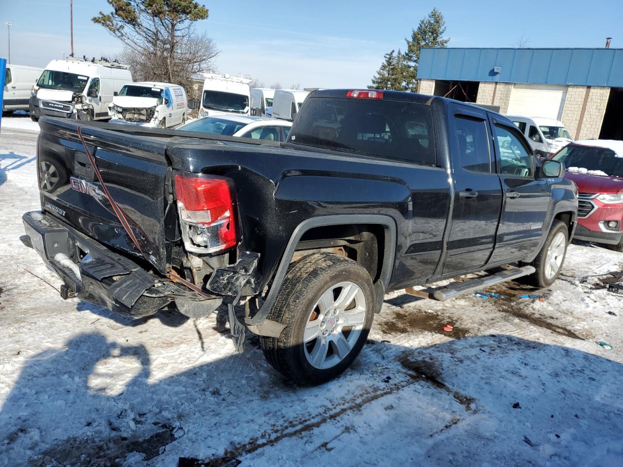 2017 GMC Sierra VIN 1GTV2MEC1HZ111268 Copart auction photo, rear end damage thumbnail 3