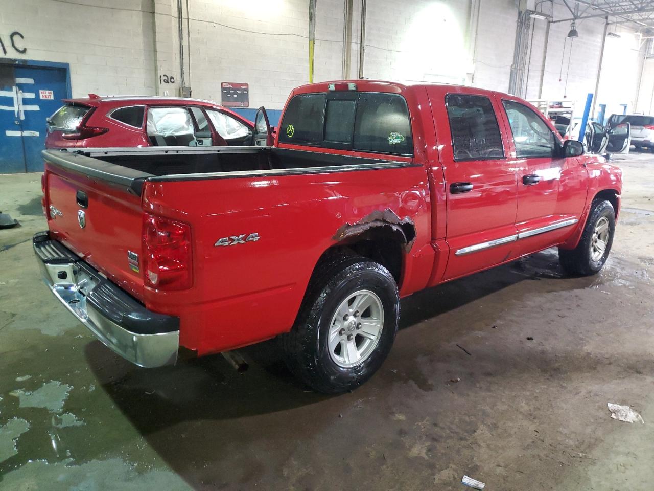 2008 Dodge Dakota VIN 1D7HW58N78S637195 Copart auction photo, rear end damage thumbnail 3