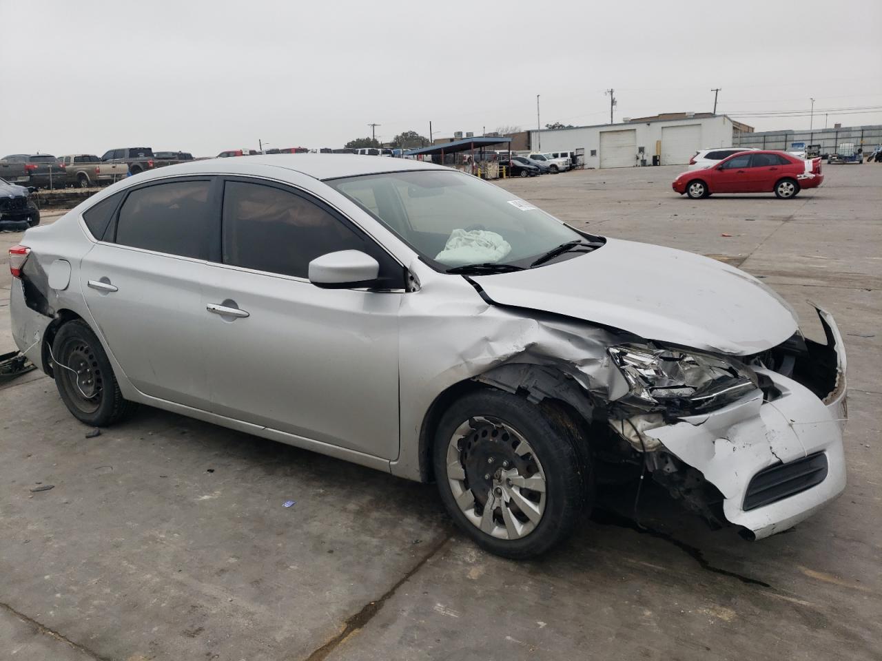 2015 Nissan Sentra VIN 3N1AB7AP0FL655244 Copart auction photo, front end / rear end damage thumbnail 4