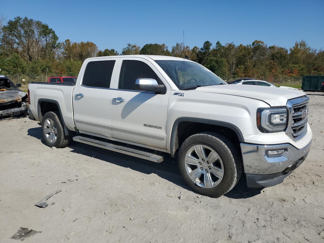 2018 GMC Sierra VIN 3GTU2NEC8JG460080 Copart auction photo, all over / front end damage thumbnail 4