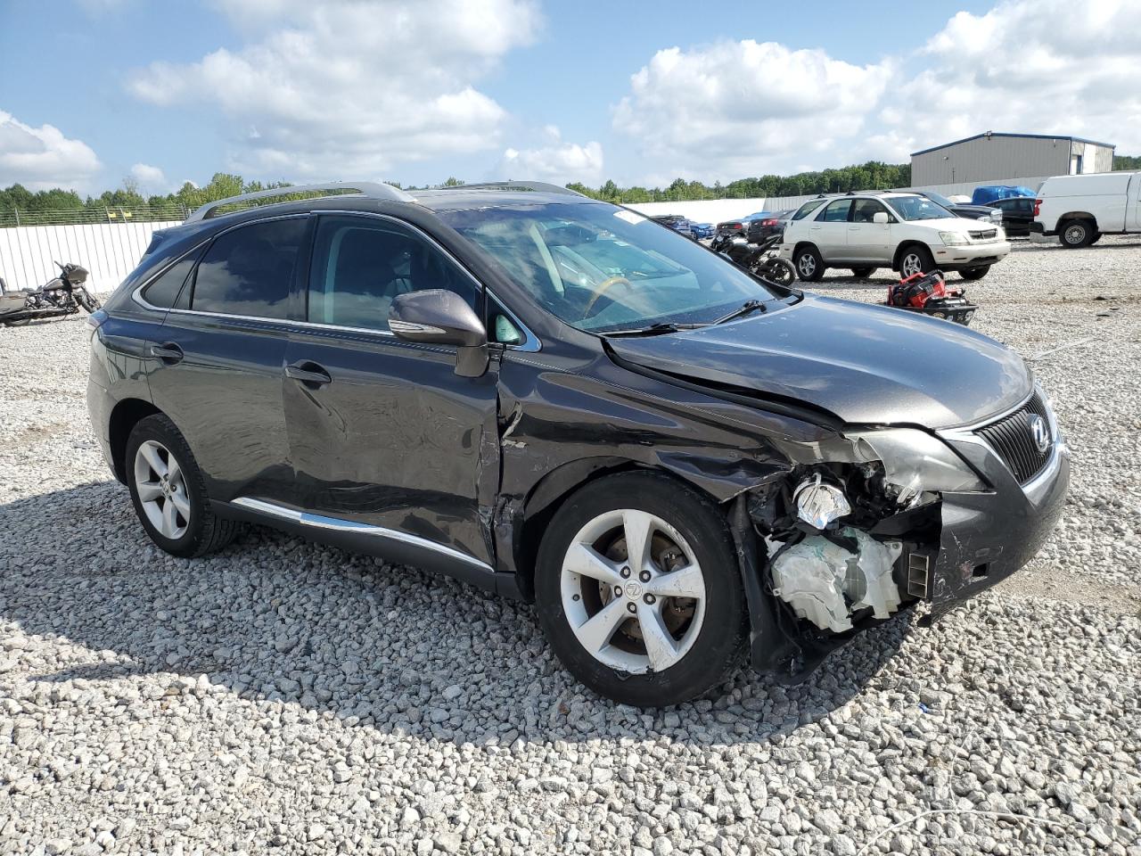 2010 Lexus RX VIN 2T2BK1BA6AC014065 Copart auction photo, side damage thumbnail 4