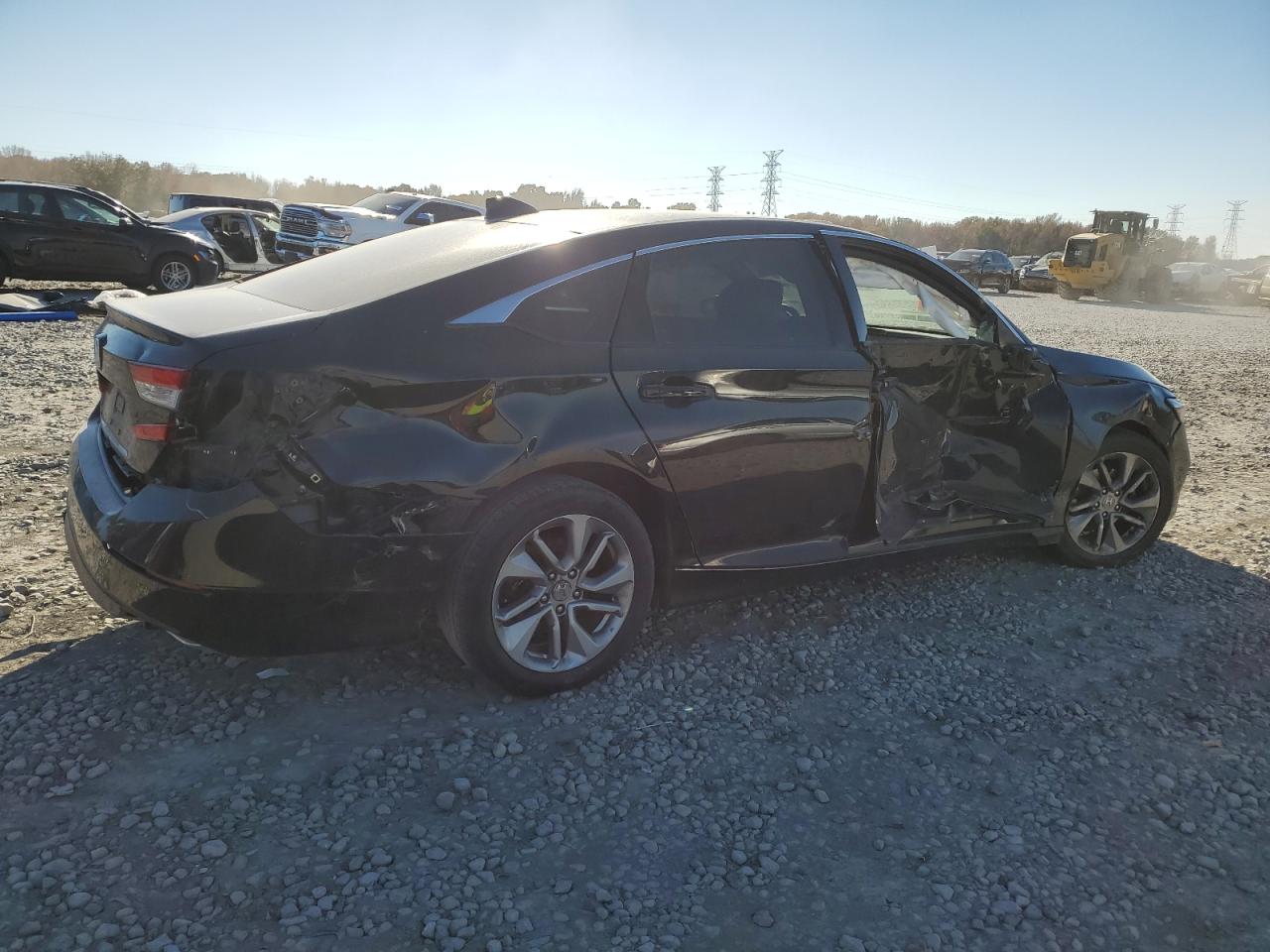 2018 Honda Accord VIN 1HGCV1F18JA002256 Copart auction photo, all over damage thumbnail 3