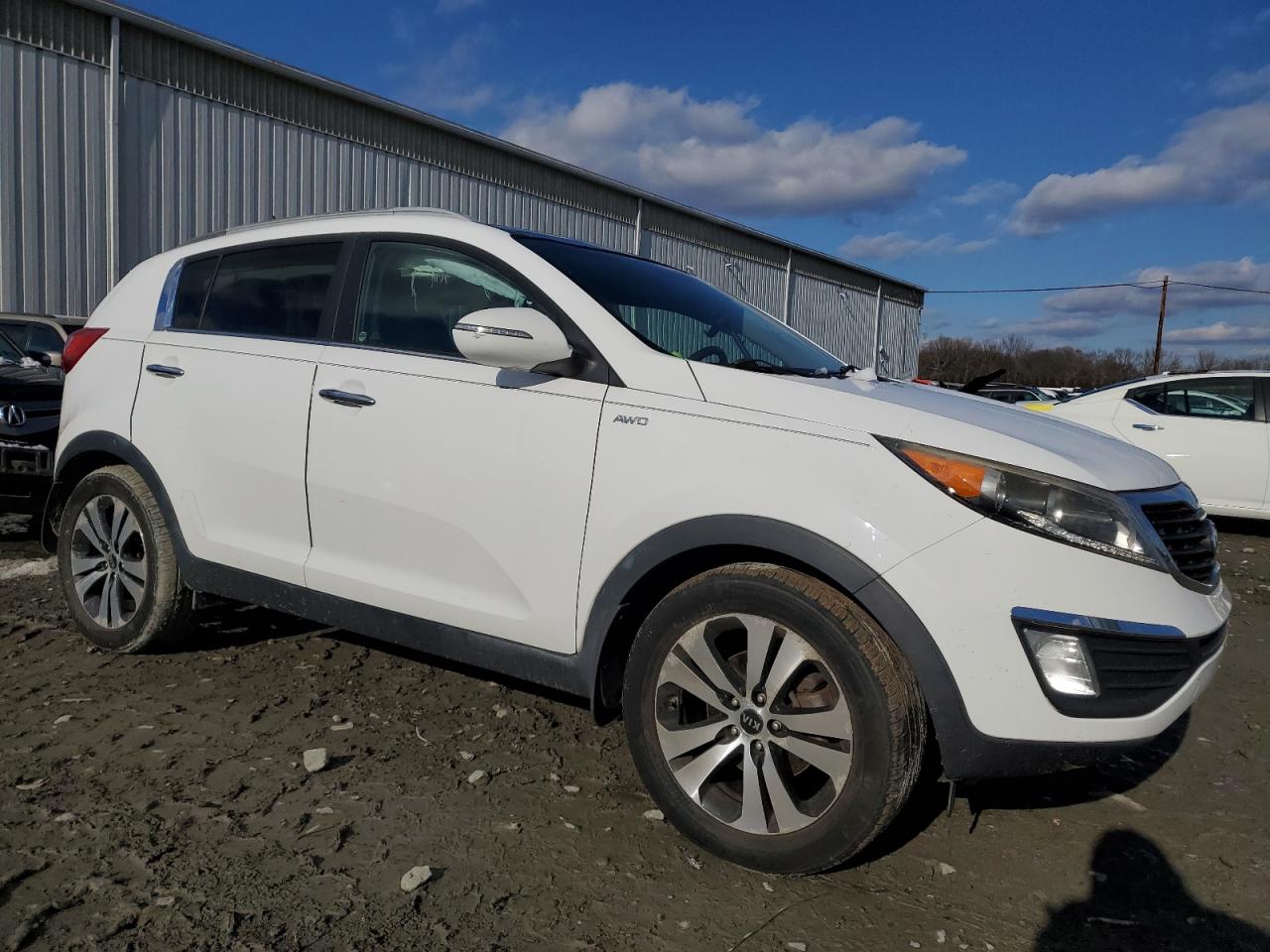 2011 KIA Sportage VIN KNDPCCA23B7140061 Copart auction photo, side / front end damage thumbnail 4