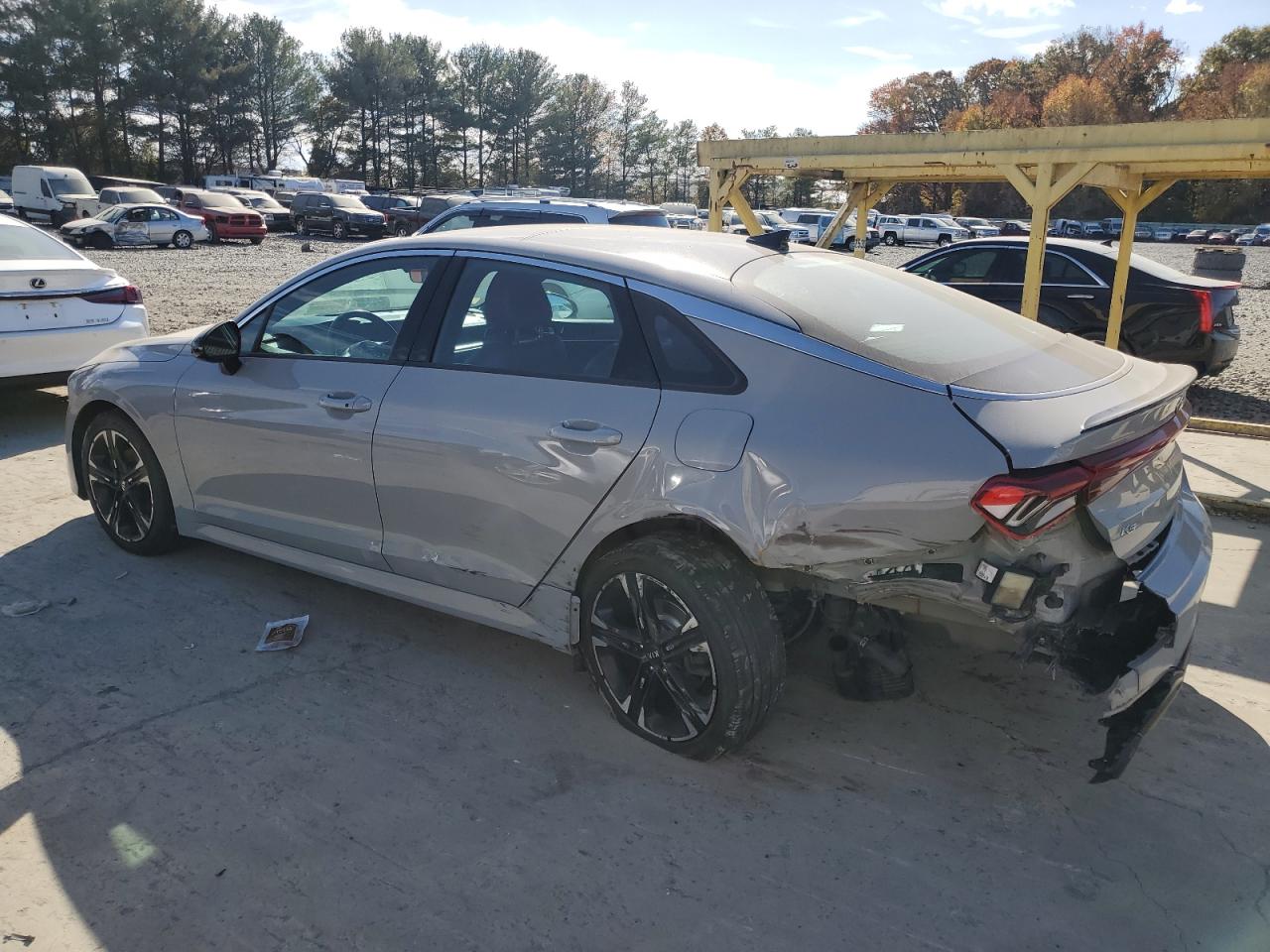 2021 KIA K5 VIN 5XXG64J28MG050024 Copart auction photo, rear end / side damage thumbnail 2