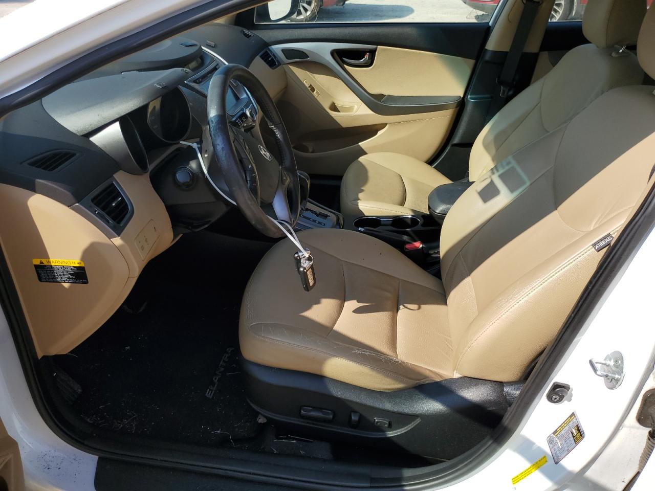 2013 Hyundai Elantra VIN 5NPDH4AE4DH242648 Copart auction photo, side / rear end damage thumbnail 7