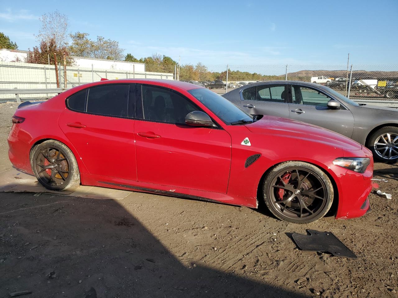 2017 Alfa Romeo Giulia VIN ZARFAEAVXH7550930 Copart auction photo, undercarriage / minor dent/scratches damage thumbnail 4