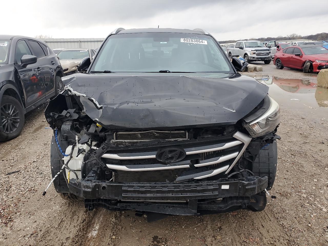 2017 Hyundai Tucson VIN KM8J33A21HU492194 Copart auction photo, front end damage thumbnail 5