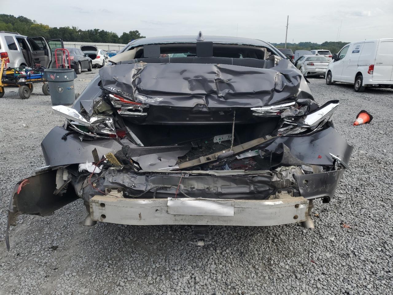 2018 Honda Accord VIN 1HGCV1F47JA030656 Copart auction photo, rear end / front end damage thumbnail 6