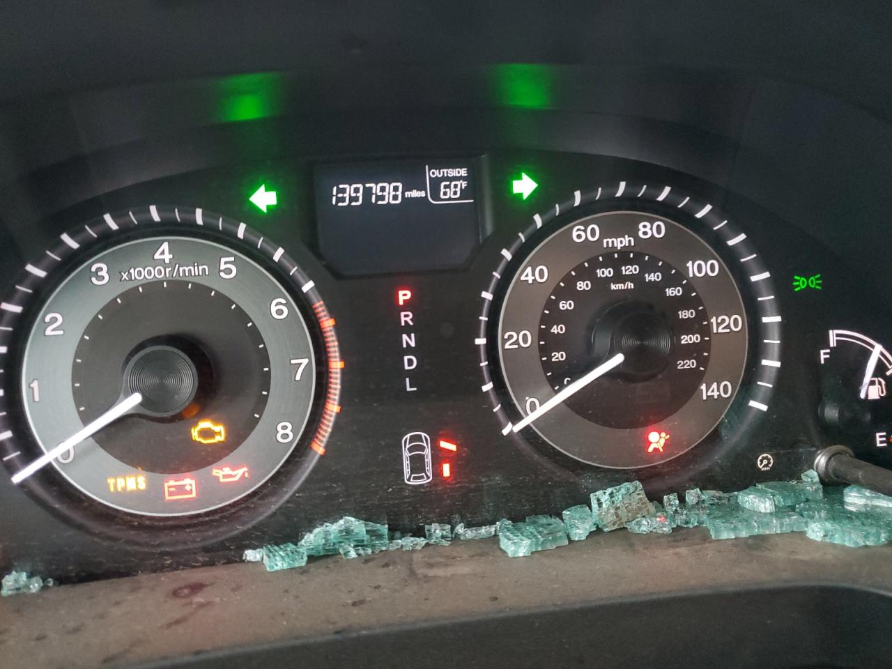 2015 Honda Odyssey VIN 5FNRL5H69FB113654 Copart auction photo, side damage thumbnail 9