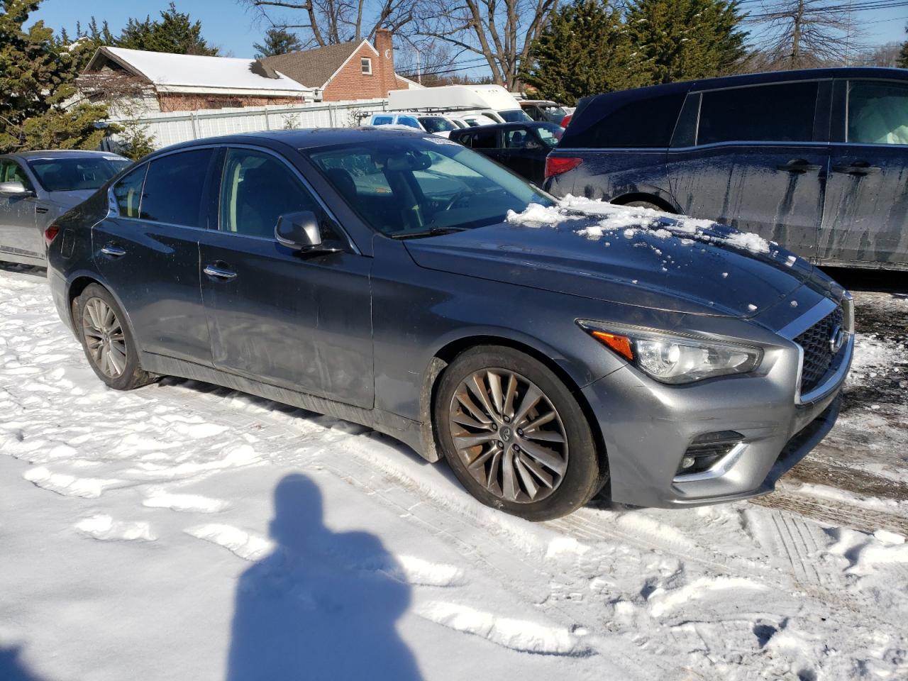 2018 Infiniti Q50 VIN JN1EV7APXJM363107 Copart auction photo, front end / minor dent/scratches damage thumbnail 4