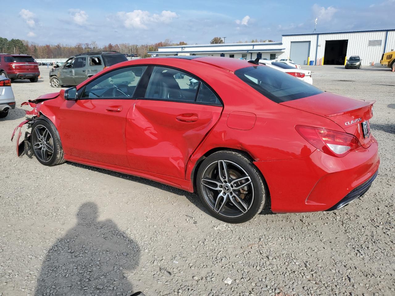 2018 Mercedes-Benz CLA-klasse VIN WDDSJ4EB9JN576316 Copart auction photo, front end / side damage thumbnail 2