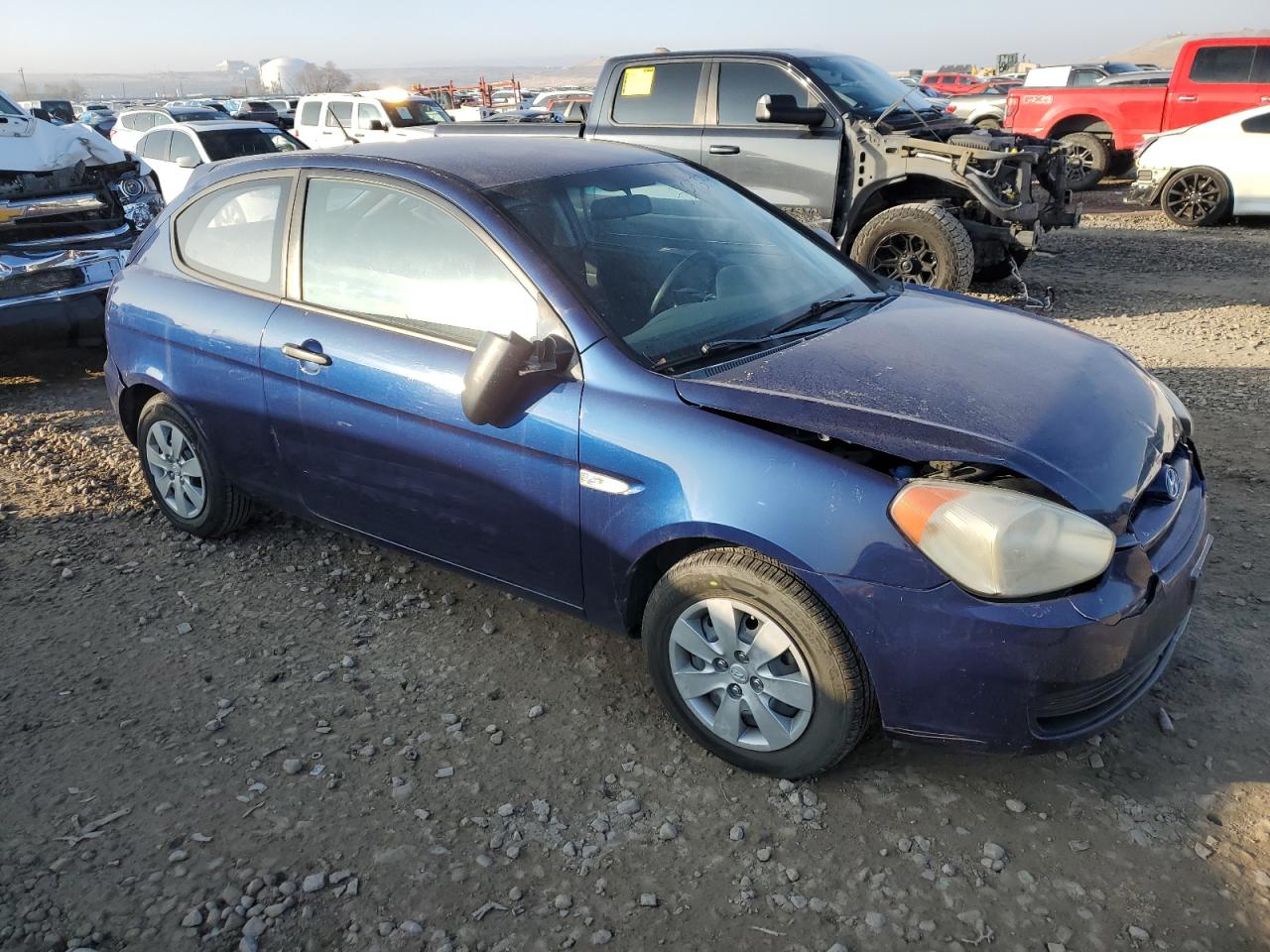 2008 Hyundai Accent VIN KMHCM36C88U069135 Copart auction photo, front end damage thumbnail 4