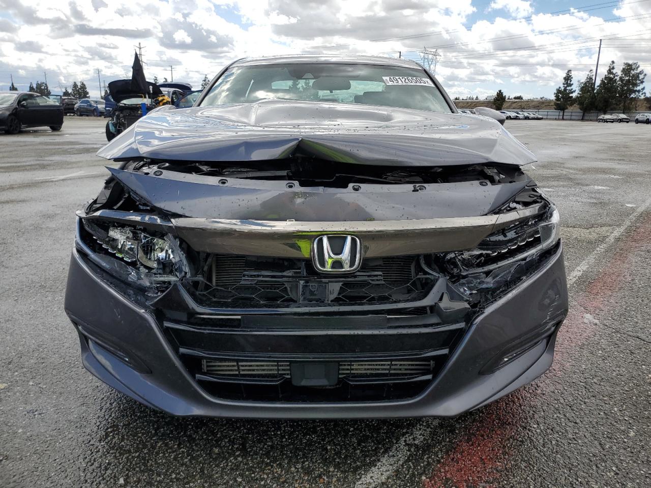 2020 Honda Accord VIN 1HGCV2F37LA009368 Copart auction photo, front end / rear end damage thumbnail 5