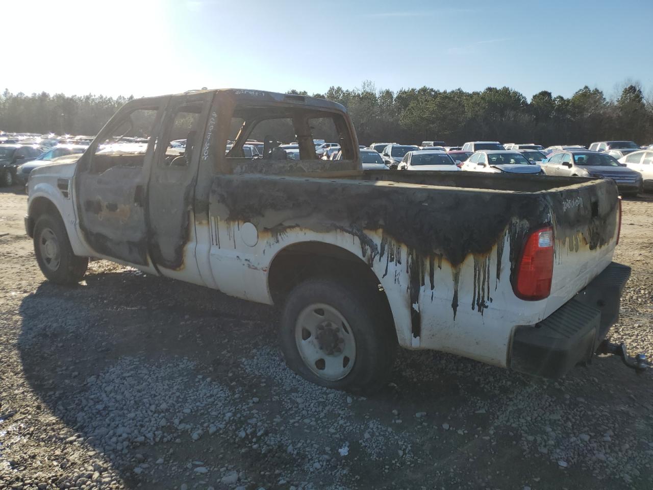 2008 Ford F250 VIN 1FTNX20568EC82863 Copart auction photo, burn damage thumbnail 2
