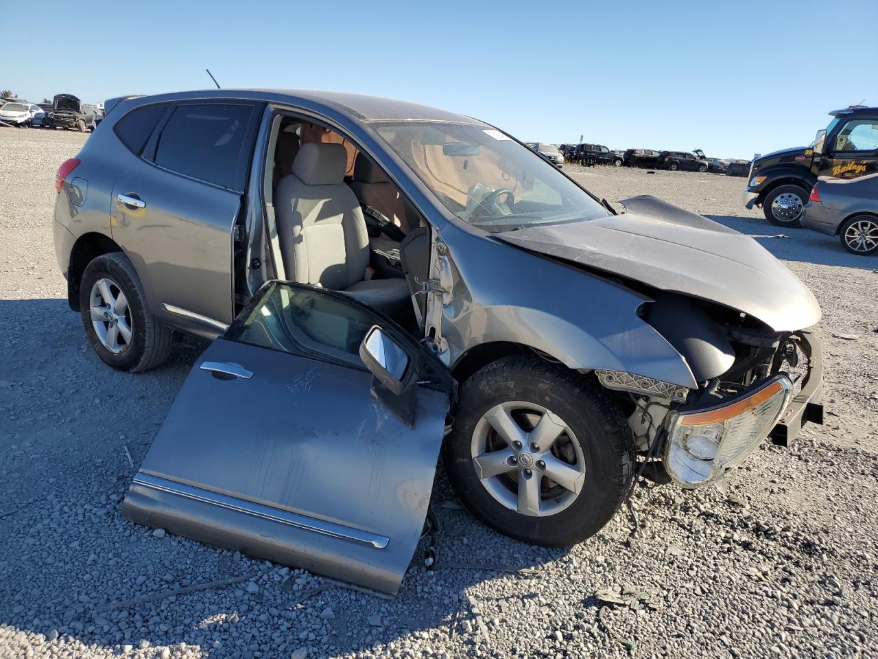 2013 Nissan Rogue VIN JN8AS5MT4DW540409 Copart auction photo, front end / side damage thumbnail 4