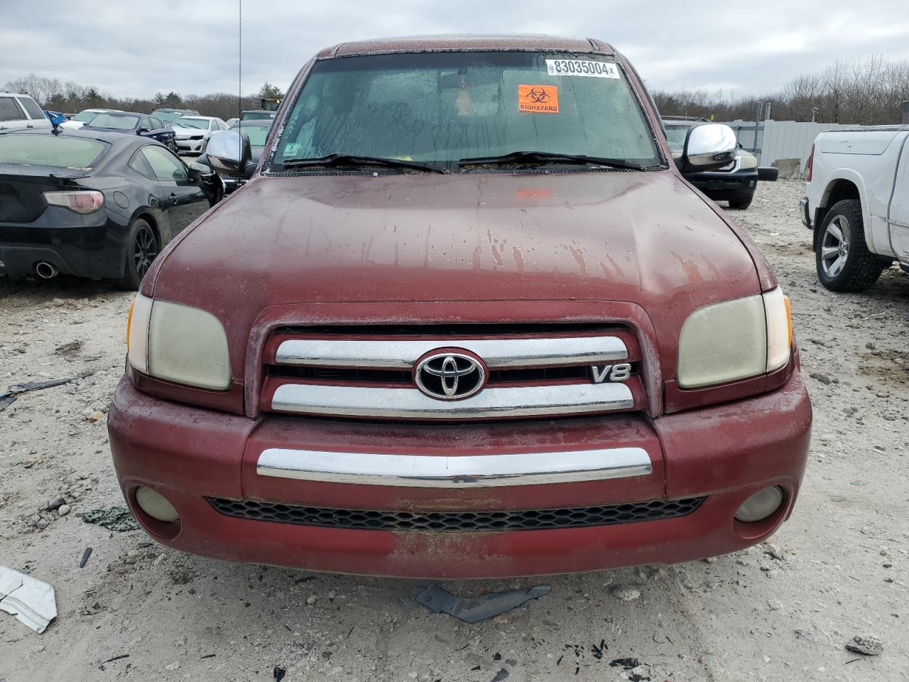2004 Toyota Tundra VIN 5TBBT44114S446583 Copart auction photo, side / mechanical damage thumbnail 5