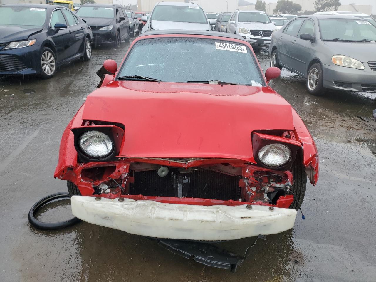 1993 Mazda MX-5 VIN JM1NA3519P1401105 Copart auction photo, undercarriage damage thumbnail 5