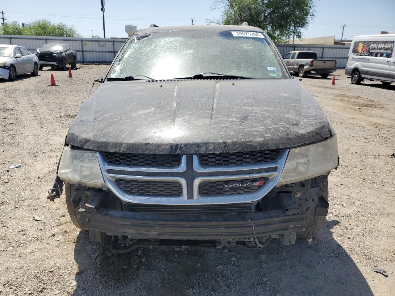2013 Dodge Journey VIN 3C4PDCBG9DT618800 Copart auction photo, front end / all over damage thumbnail 5