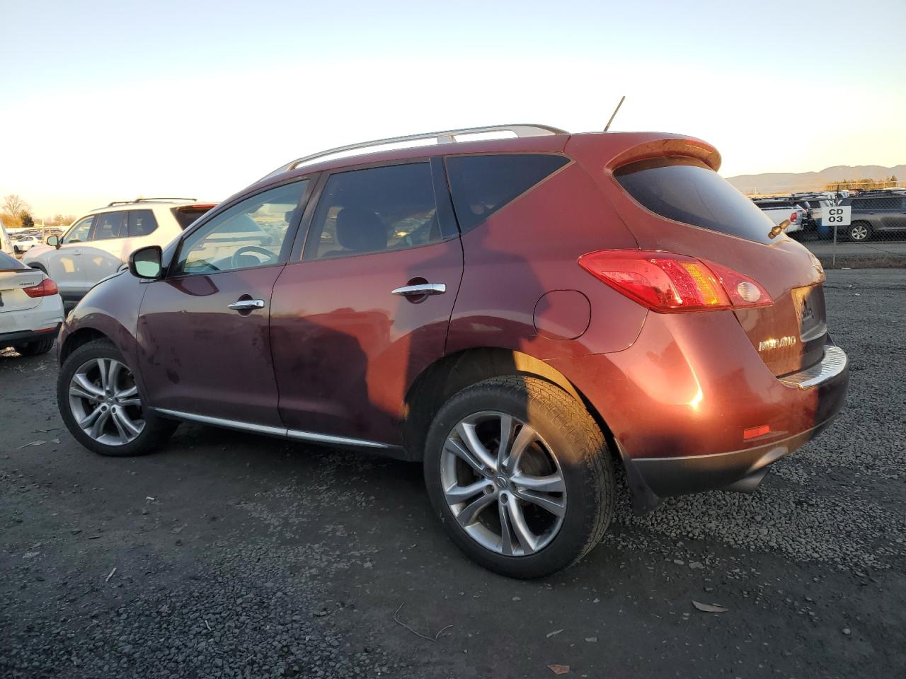 2009 Nissan Murano VIN JN8AZ18WX9W160524 Copart auction photo, front end / side damage thumbnail 2