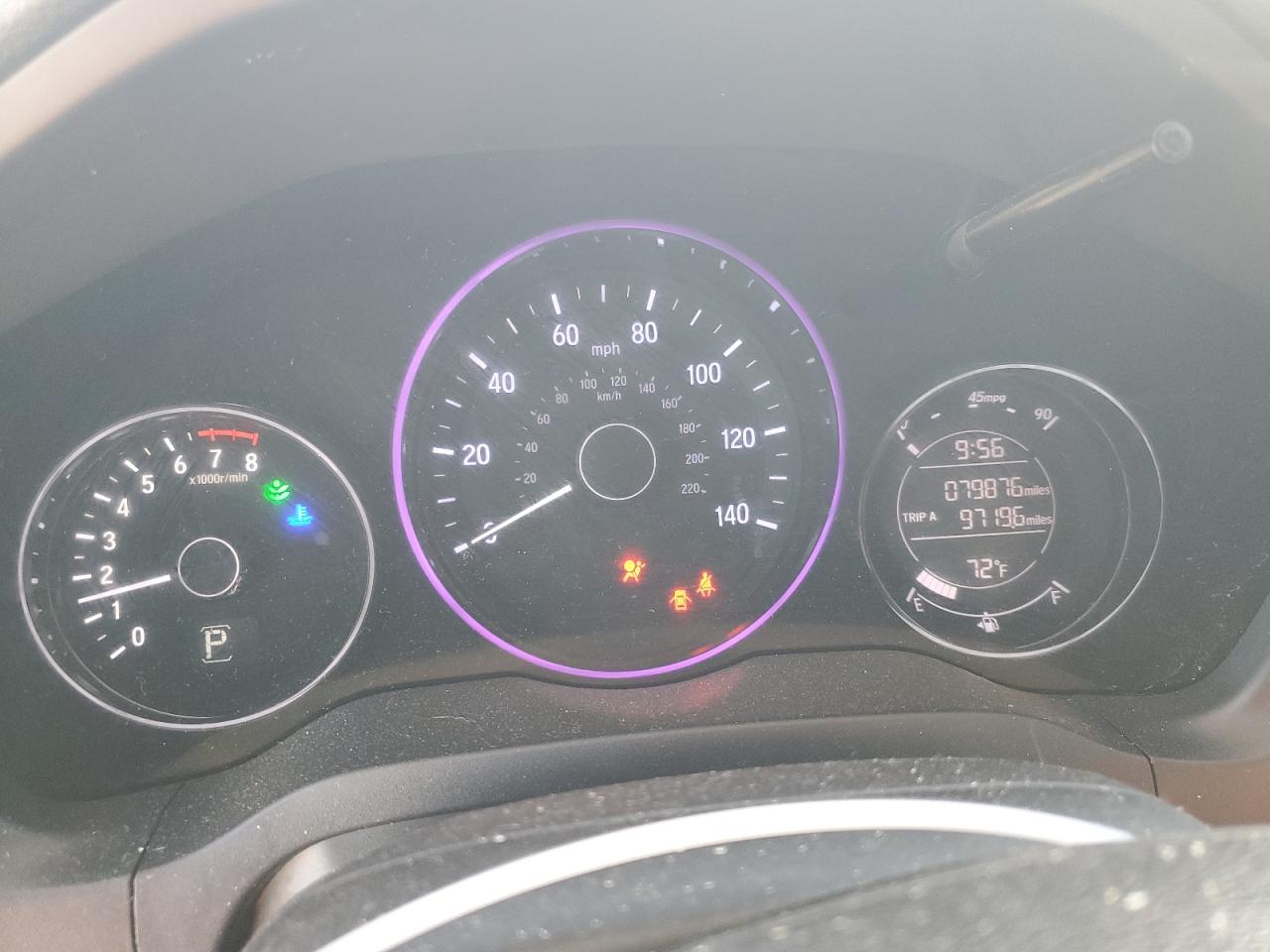 2019 Honda HR-V VIN 3CZRU5H13KM702815 Copart auction photo, side / front end damage thumbnail 9