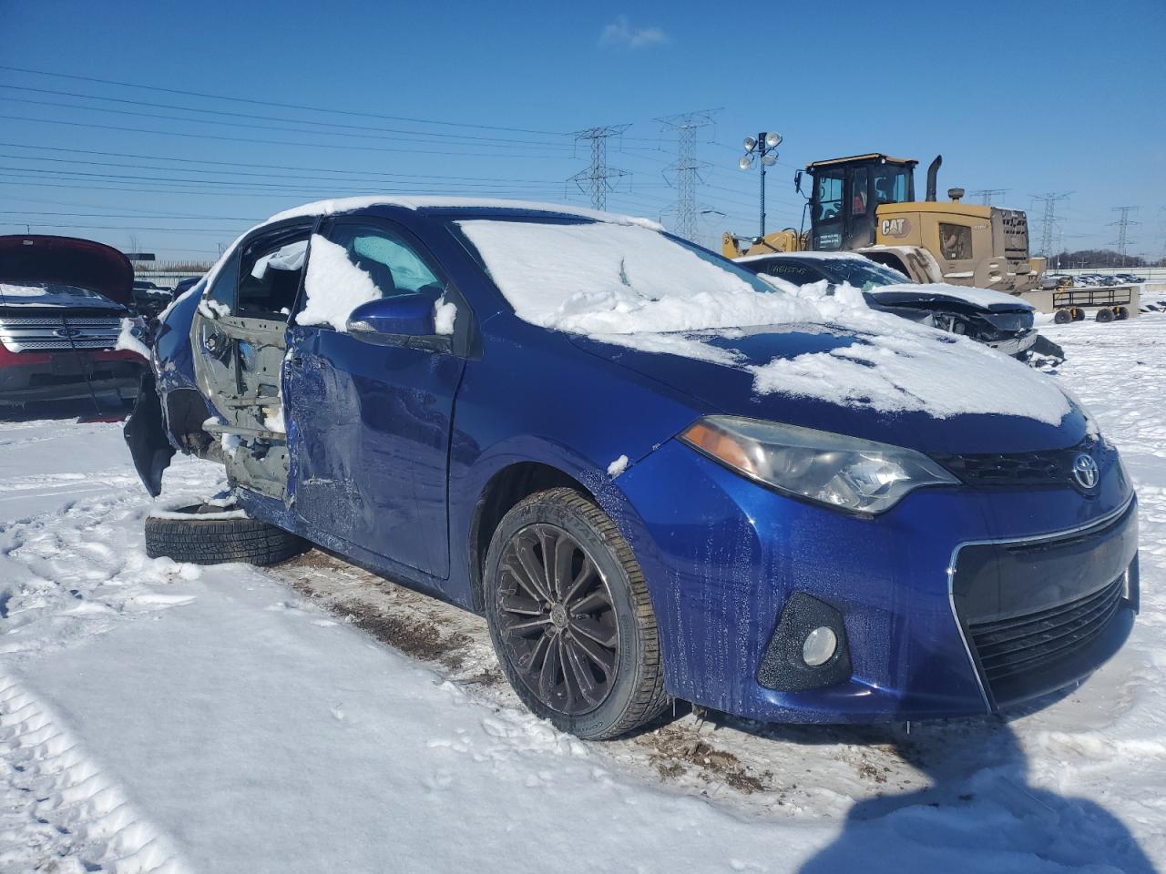 2015 Toyota Corolla VIN 2T1BURHE1FC270239 Copart auction photo, rear end / side damage thumbnail 4