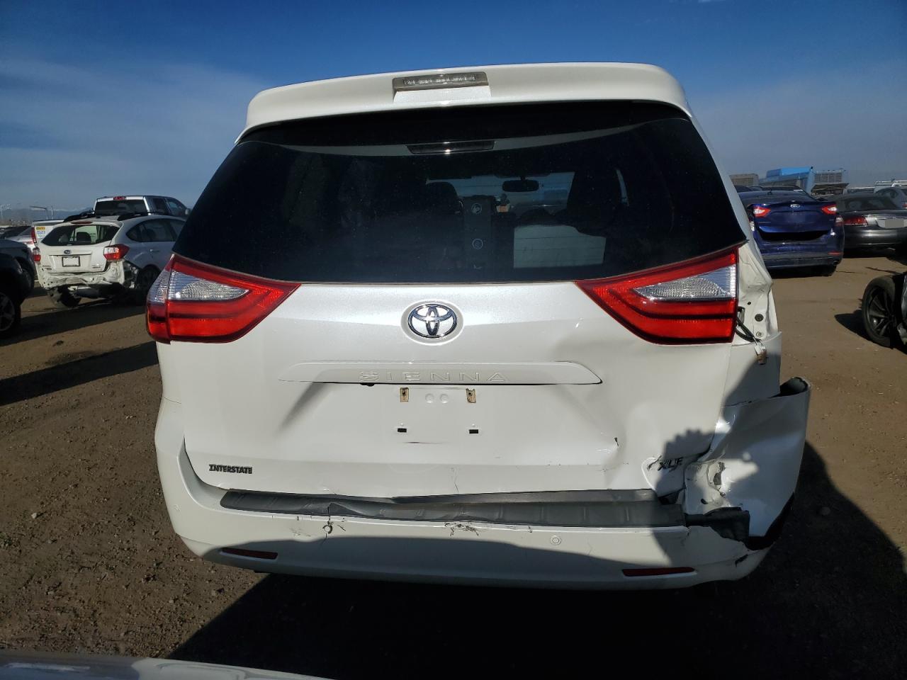 2016 Toyota Sienna VIN 5TDYK3DC9GS741919 Copart auction photo, rear end damage thumbnail 6