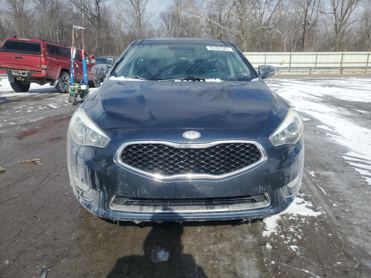 2014 KIA Cadenza VIN KNALN4D78E5124117 Copart auction photo, rear end damage thumbnail 5