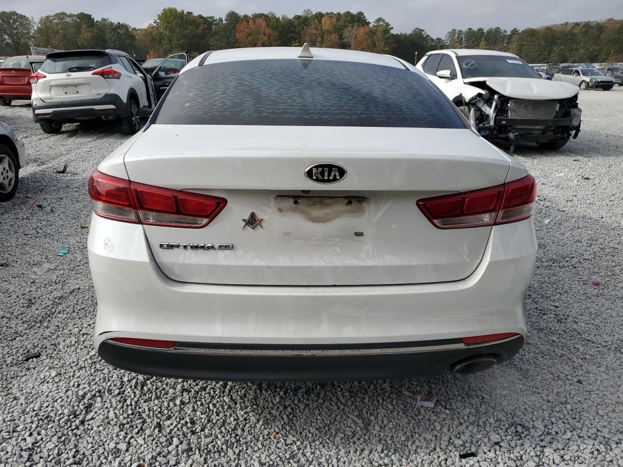 2016 KIA Optima VIN 5XXGT4L38GG119877 Copart auction photo, front end / side damage thumbnail 6