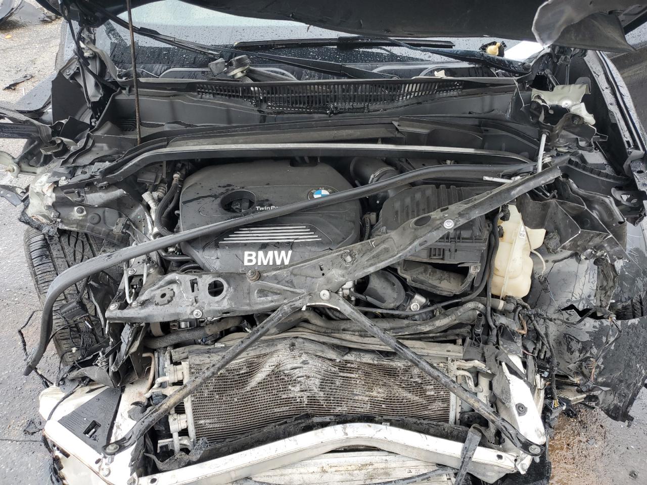 2018 BMW X1 VIN WBXHU7C38J5H41092 Copart auction photo, front end damage thumbnail 13