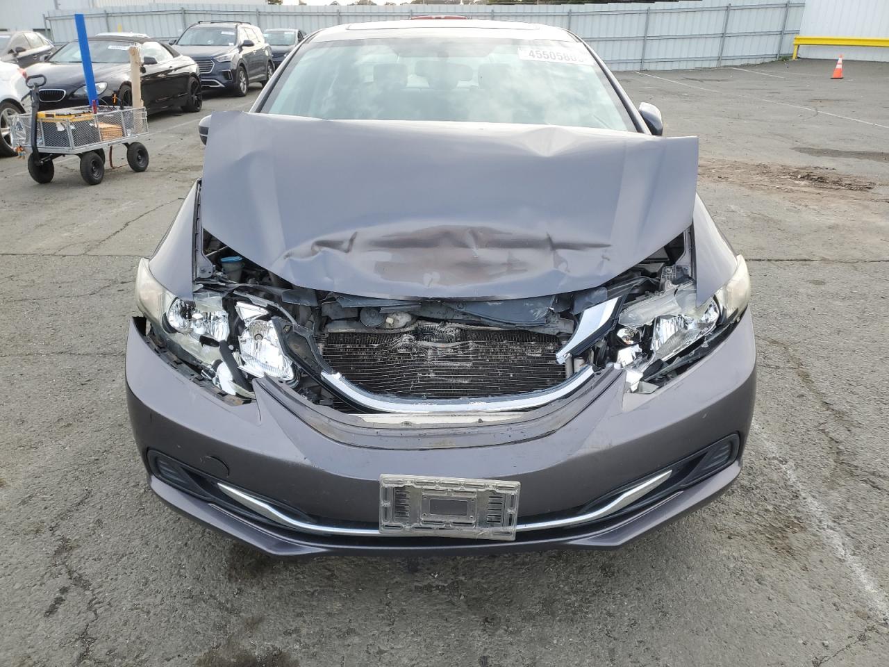 2015 Honda Civic VIN 19XFB2F84FE202336 Copart auction photo, front end damage thumbnail 5