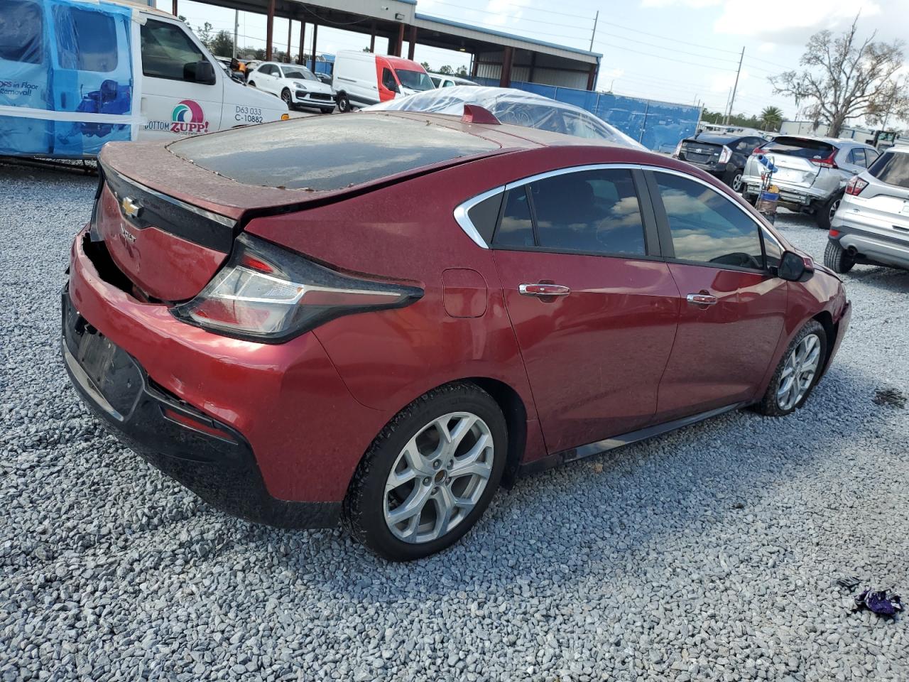 2018 Chevrolet Volt VIN 1G1RB6S58JU108978 Copart auction photo, front end / rear end damage thumbnail 3
