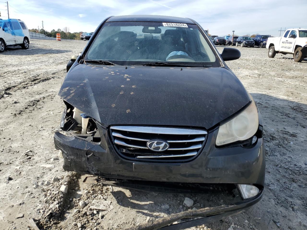 2010 Hyundai Elantra VIN KMHDU4AD8AU208955 Copart auction photo, front end / side damage thumbnail 5
