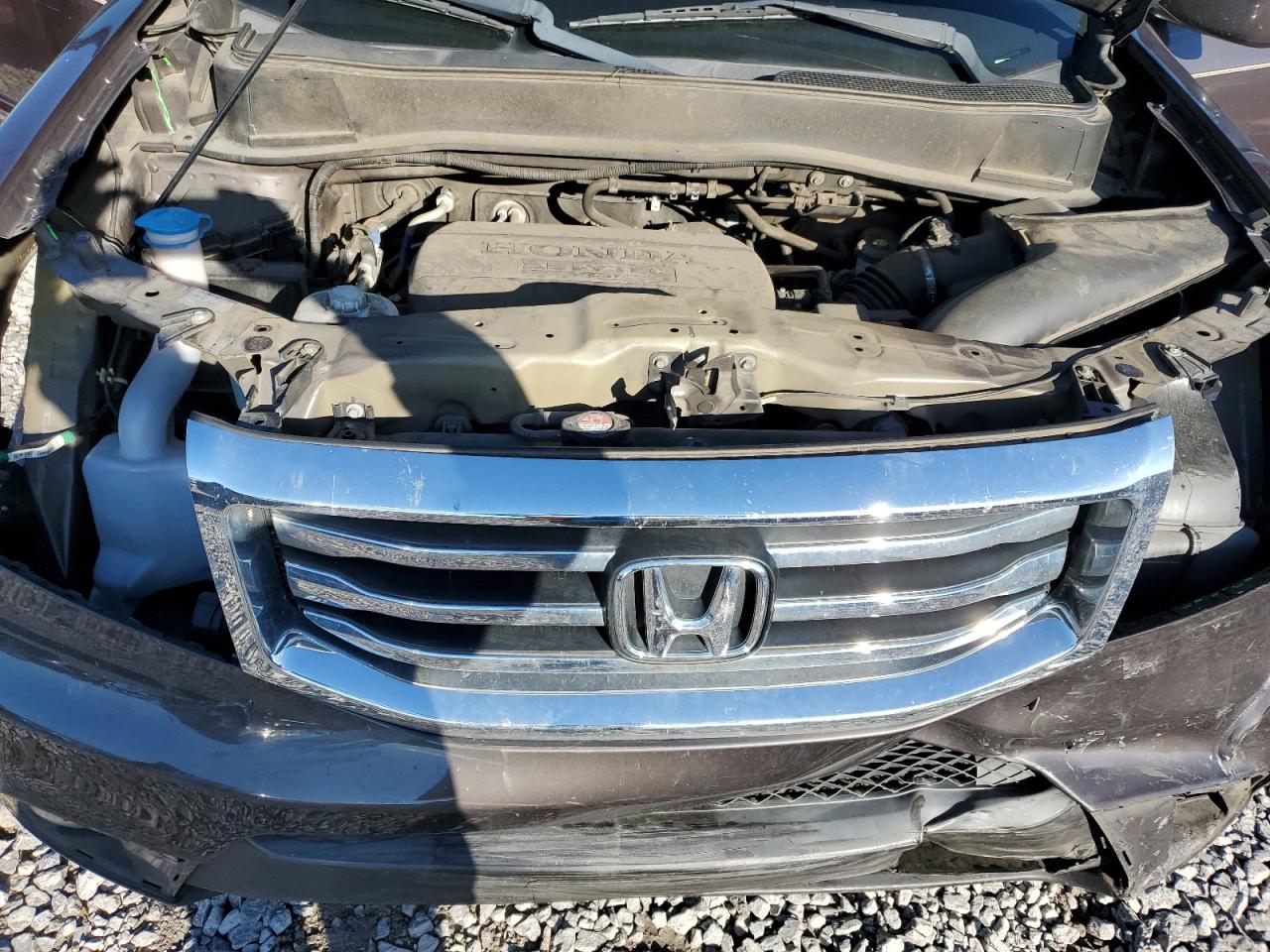 2013 Honda Pilot VIN 5FNYF3H51DB007372 Copart auction photo, front end damage thumbnail 12