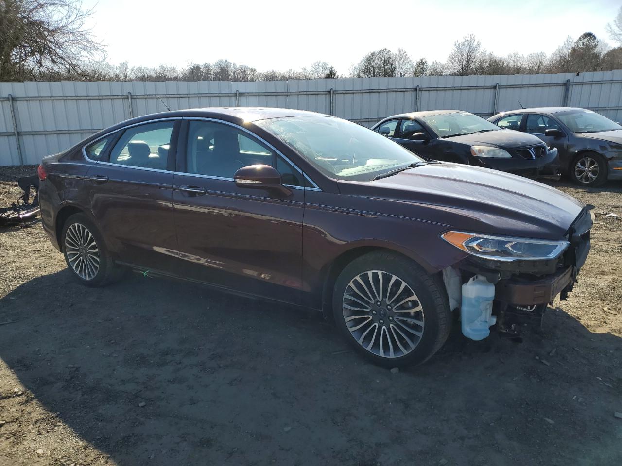 2017 Ford Fusion VIN 3FA6P0T92HR371548 Copart auction photo, front end damage thumbnail 4