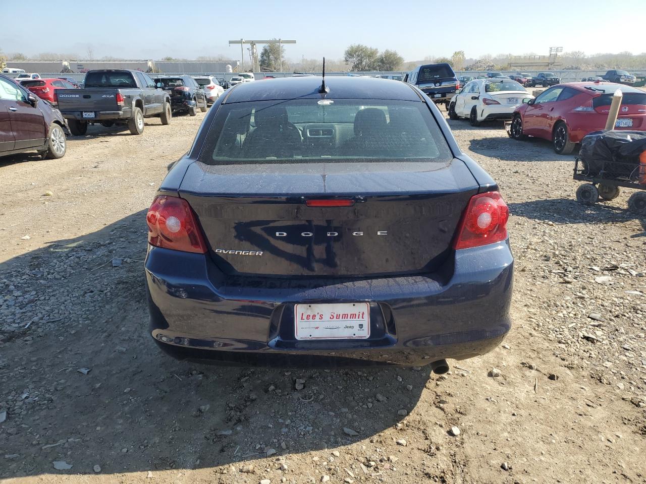 2014 Dodge Avenger VIN 1C3CDZAB9EN166165 Copart auction photo, side damage thumbnail 6
