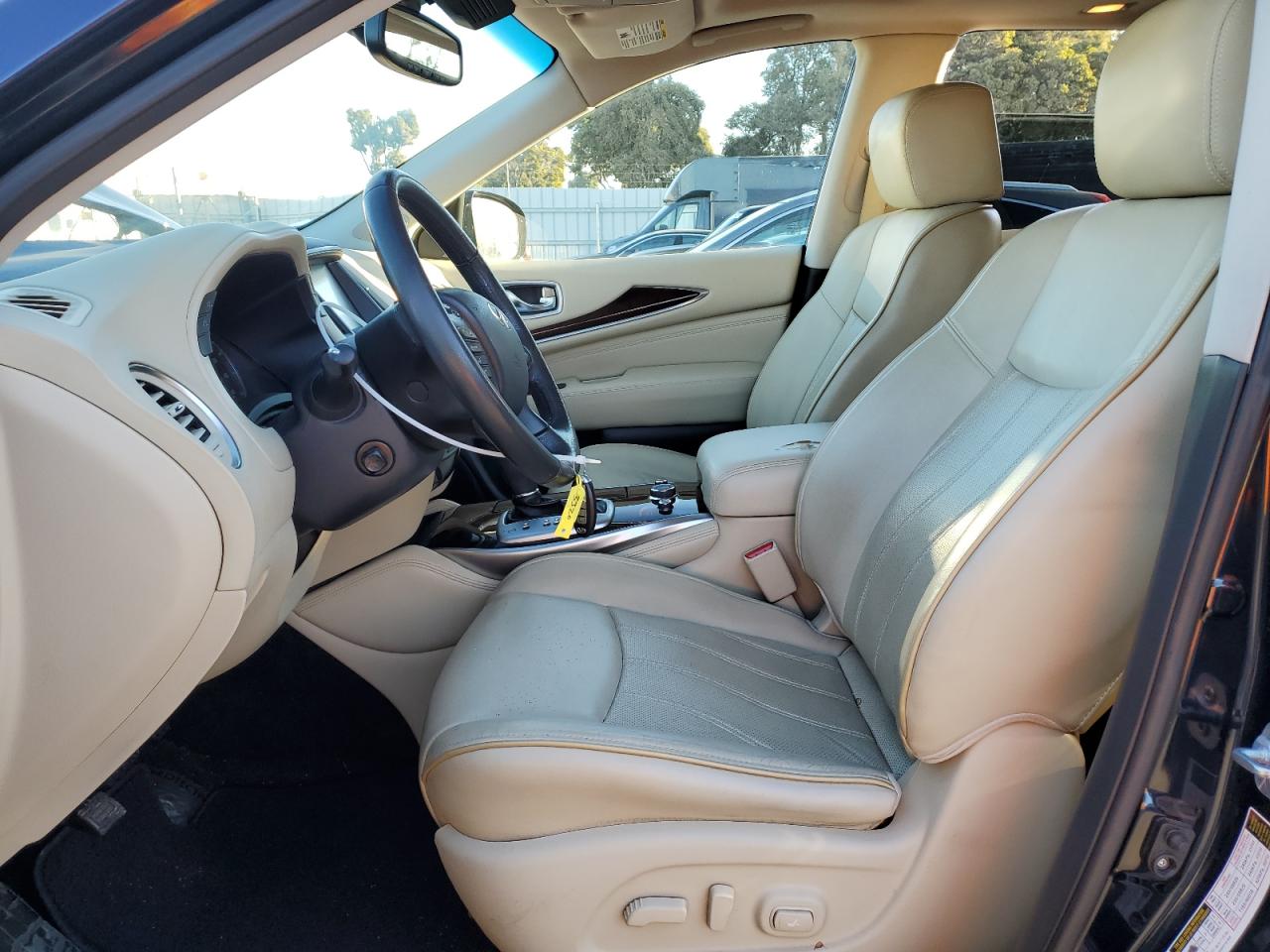 2015 Infiniti QX60 VIN 5N1AL0MNXFC531582 Copart auction photo, side / front end damage thumbnail 7