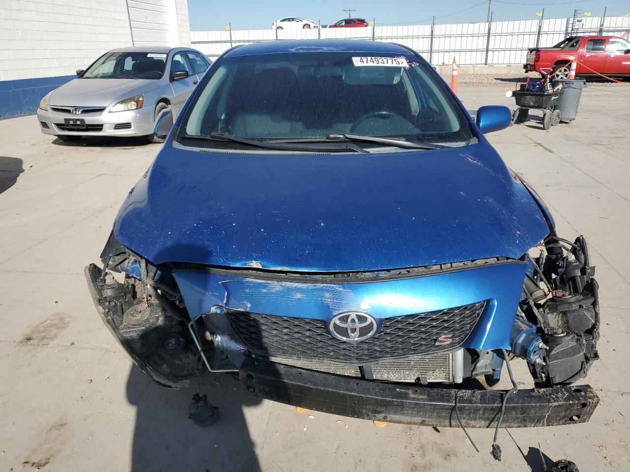 2010 Toyota Corolla VIN 2T1BU4EE4AC423535 Copart auction photo, front end / all over damage thumbnail 5