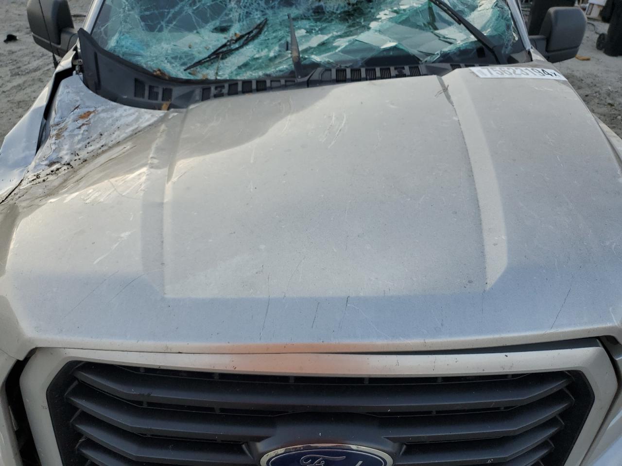 2017 Ford F-150 VIN 1FTEX1CP3HFC77881 Copart auction photo, top/roof damage thumbnail 11