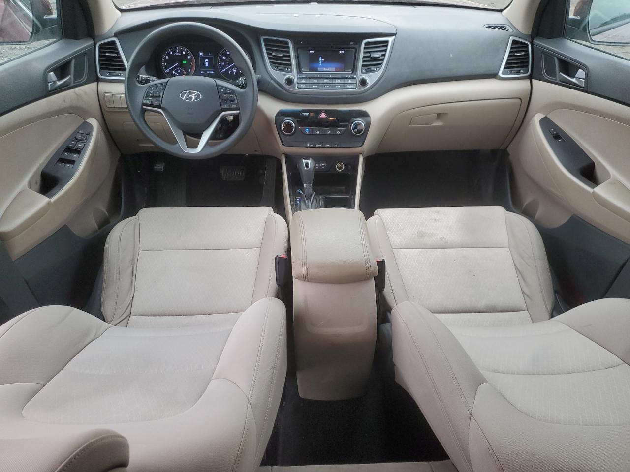 2017 Hyundai Tucson VIN KM8J3CA48HU496986 Copart auction photo, front end / vandalism damage thumbnail 8