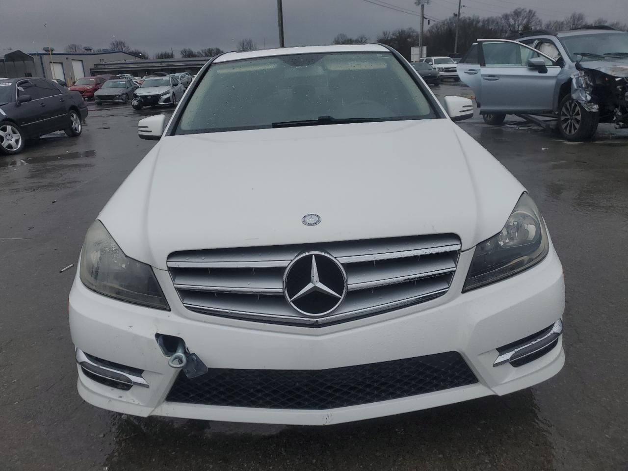2014 Mercedes-Benz C-klasse VIN WDDGF4HB4EG254289 Copart auction photo, front end damage thumbnail 5