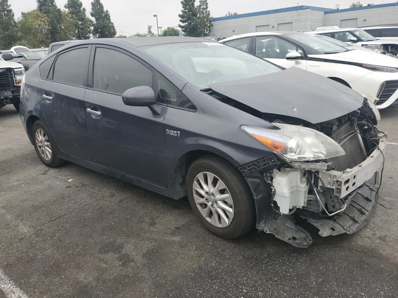 2013 Toyota Prius VIN JTDKN3DPXD3045678 Copart auction photo, front end damage thumbnail 4