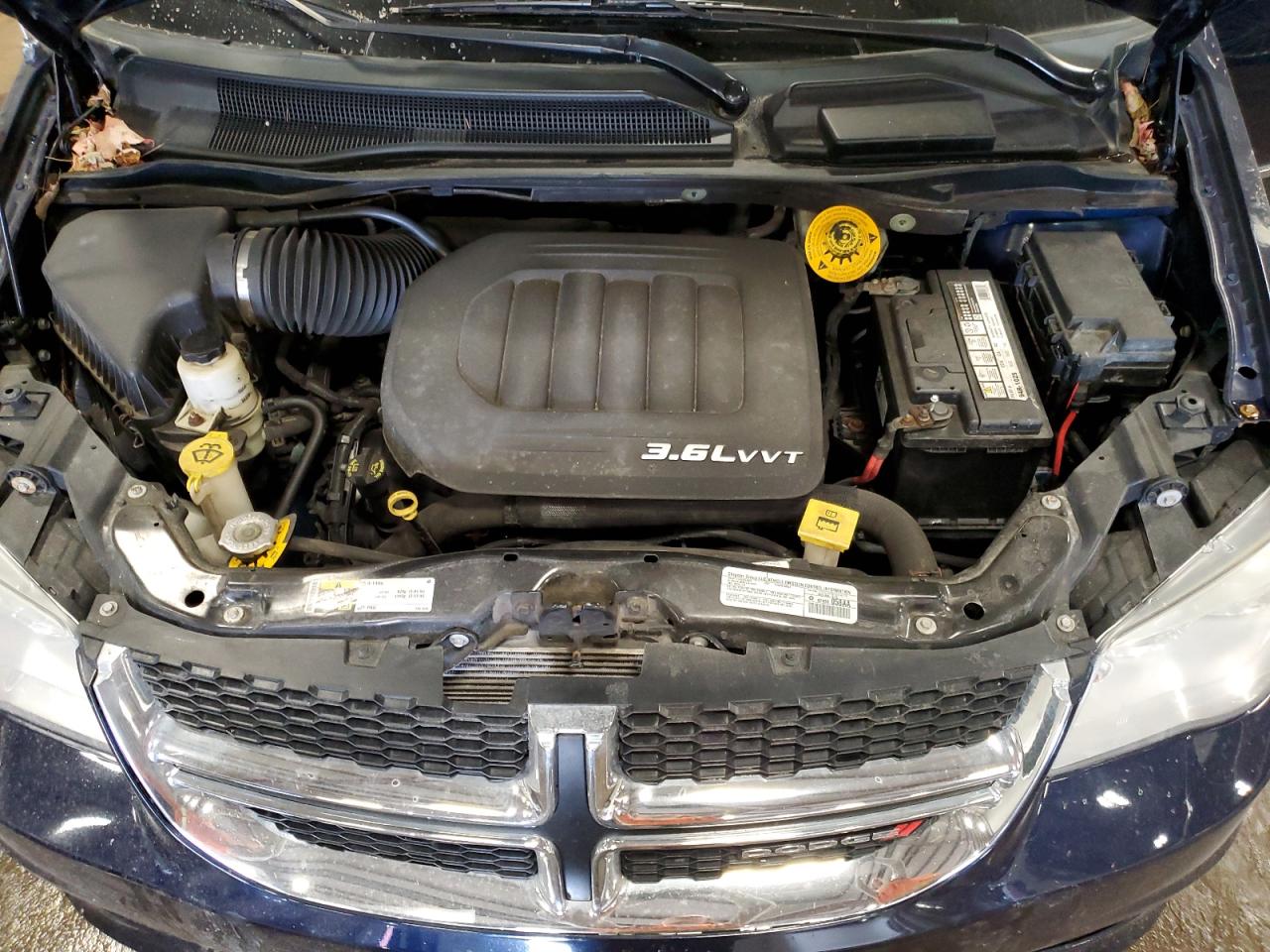2014 Dodge Caravan VIN 2C4RDGDG3ER401356 Copart auction photo, side / front end damage thumbnail 12