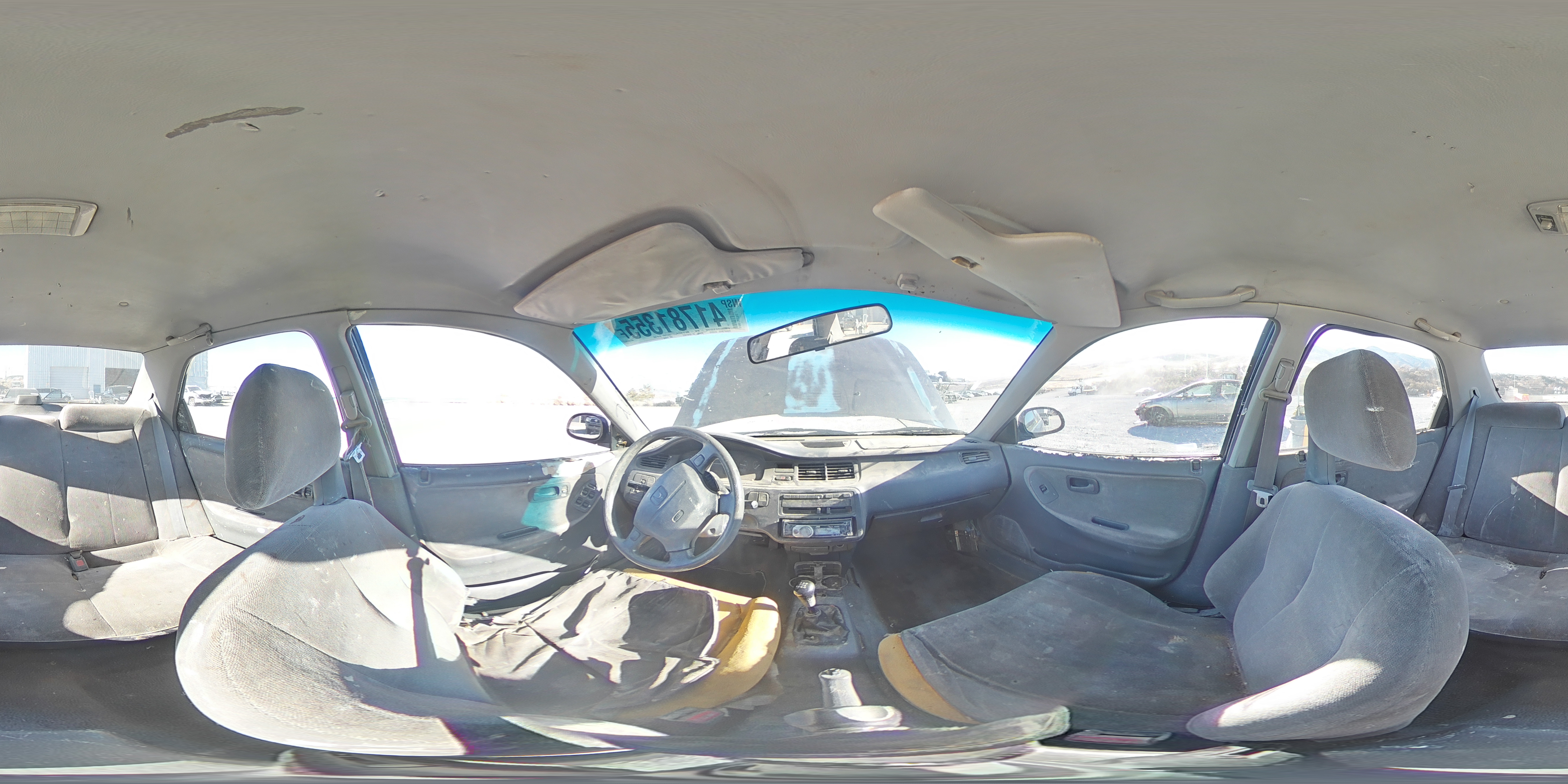 1995 Honda Civic VIN JHMEG8551SS016850 Copart auction photo, rear end damage thumbnail 13