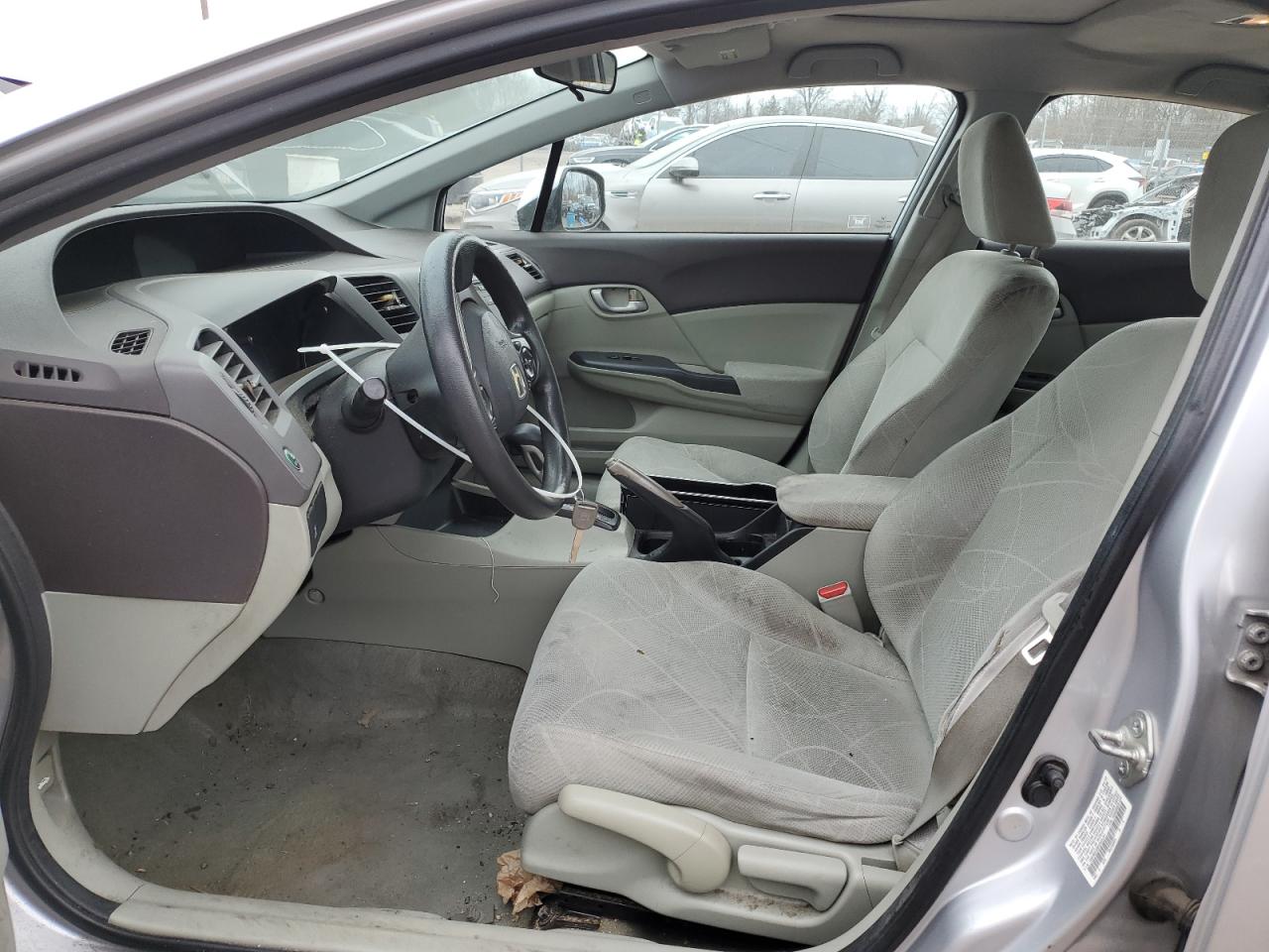 2012 Honda Civic VIN 19XFB2F59CE034761 Copart auction photo, side / front end damage thumbnail 7