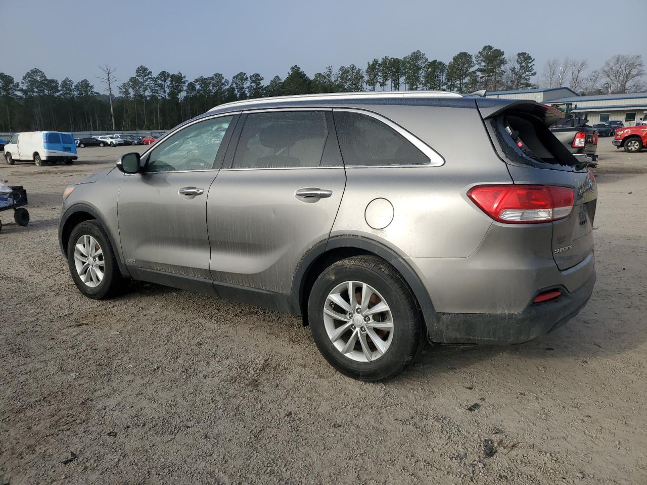 2016 KIA Sorento VIN 5XYPGDA3XGG045283 Copart auction photo, rollover damage thumbnail 2
