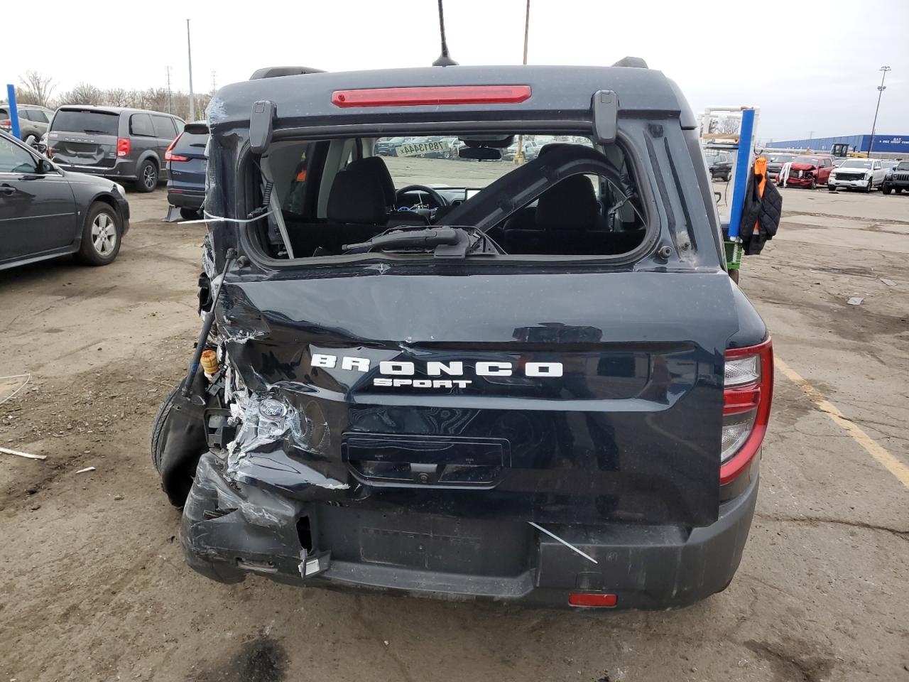 2022 Ford Bronco VIN 3FMCR9B69NRE18598 Copart auction photo, rear end damage thumbnail 6